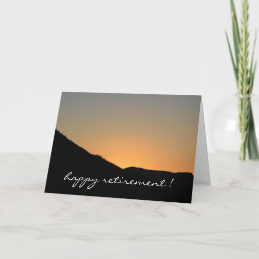 Abschied vom Sonnenuntergang Karte (Vorderseite)