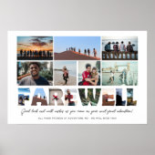 Abschied von Coworker Boss Pensionskollage Poster (Vorne)