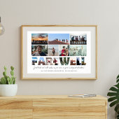 Abschied von Coworker Boss Pensionskollage Poster