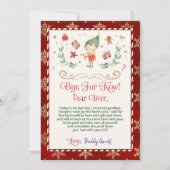 Abschied von deinem Elfenbrief Einladung (Vorderseite)