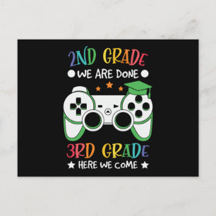 Abschied von der 2. Klasse, Hallo 3. Klasse Gamer- Postkarte