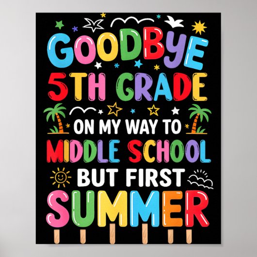 Abschied von der 5. Klasse zur Mittelschule Poster (Vorne)