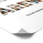 Abschied von der benutzerdefinierten FotoCollage C Poster (Ecke)