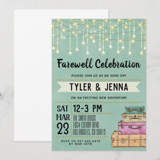 Abschied von der Einladung (Vorne/Hinten)