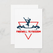 Abschied von der Freiheit Dankeskarte (Vorne/Hinten)