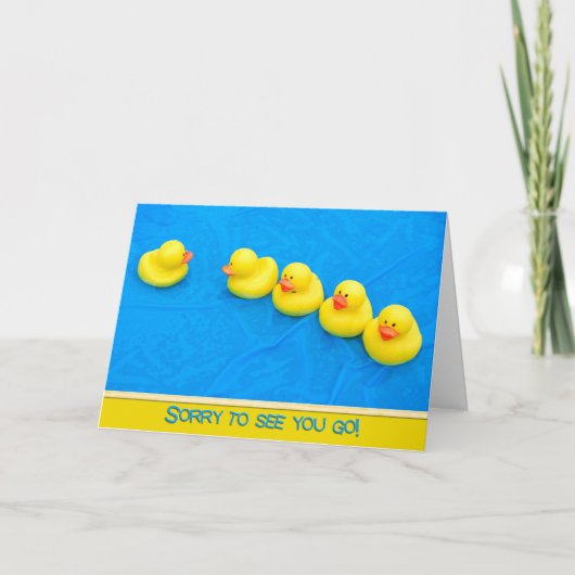 Abschied von der Gruppe Karte (Vorderseite)