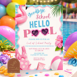 Abschied von der Schule, Hallo Pool-Einladung für Einladung
