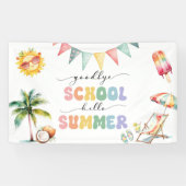 Abschied von der Schule Hallo Sommerparty Banner (Horizontal)