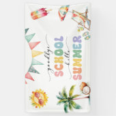Abschied von der Schule Hallo Sommerparty Banner (Vertikal)