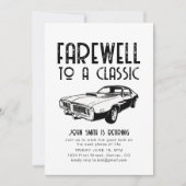 Abschied von einem klassischen Party für Altersvor Einladung (Vorderseite)
