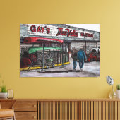 Abschied von einer Zeitschrift mit limitierter Auf Leinwanddruck (Insitu (Wohnzimmer))