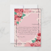 Abschied von ihrer letzten Reise Dankeskarte (Rückseite)