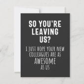 Abschied von Kollegen, Ruhestand, Mitarbeiter, Abs Dankeskarte (Vorderseite)