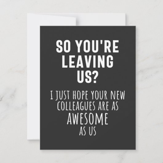 Abschied von Kollegen, Ruhestand, Mitarbeiter, Abs Dankeskarte (Vorderseite)