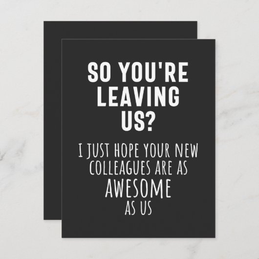 Abschied von Kollegen, Ruhestand, Mitarbeiter, Abs Dankeskarte (Vorne/Hinten)