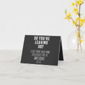 Abschied von Kollegen, Ruhestand, Mitarbeiter, Abs Karte (Gelbe Blume)