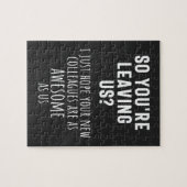 Abschied von Kollegen, Ruhestand, Mitarbeiter, Abs Puzzle (Horizontal)