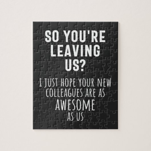 Abschied von Kollegen, Ruhestand, Mitarbeiter, Abs Puzzle (Vertikal)