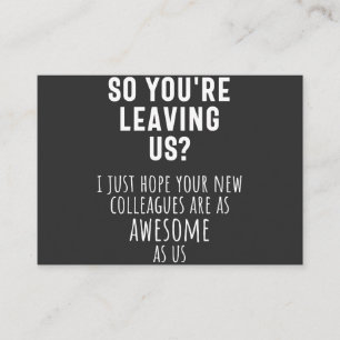 Abschied von Kollegen, Ruhestand, Mitarbeiter, Abs Visitenkarte