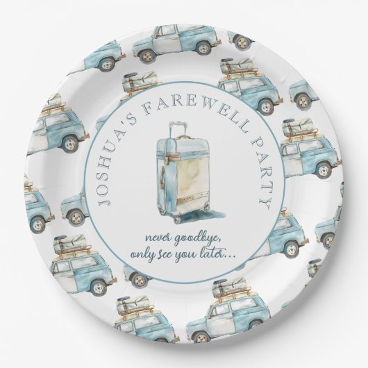 Abschied von Niedlichem Party Pappteller (Vorderseite)