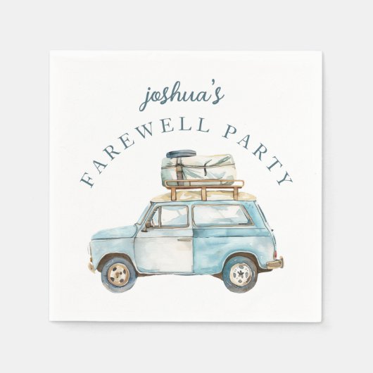 Abschied von Niedlichem Party Serviette (Vorderseite)