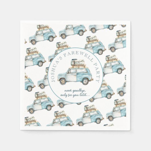 Abschied von Niedlichem Party Serviette (Vorderseite)