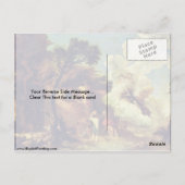 Abschied von Salvatore Rosa Postkarte (Rückseite)