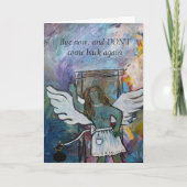 Abschied von schlechter Beziehungskarte Karte (Vorderseite)