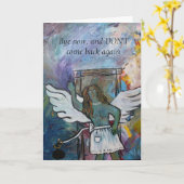 Abschied von schlechter Beziehungskarte Karte (Gelbe Blume)