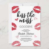 Abschied von Single Life Junggeselinnen-Abschied Einladung (Vorderseite)