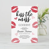 Abschied von Single Life Junggeselinnen-Abschied Einladung (Stehend Vorderseite)