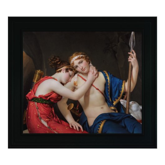Abschied von Telemachus und Eucharis Fotodruck (Vorne)