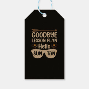Abschied von Unterrichtsplänen Hallo Sonnenbräune  Geschenkanhänger