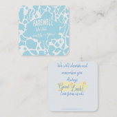 Abschied! Wir werden Sie vermissen Mitteilungskarte (Vorne/Hinten)
