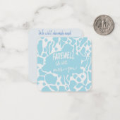 Abschied! Wir werden Sie vermissen Mitteilungskarte (Vorderseite/Rückseite Beispiel)