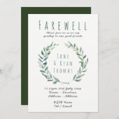 Abschiedlich Verlassend Party Einladung Rustikale (Vorne/Hinten)