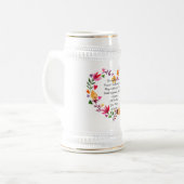 Abschiedlich Verlassend Tasse Blätter Eigenes Text (Vorderseite Links)