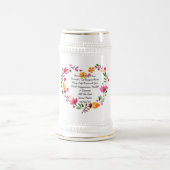 Abschiedlich Verlassend Tasse Blätter Eigenes Text (Mittel)