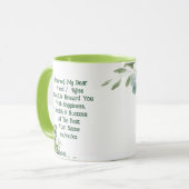 Abschiedlich Verlassend Tasse Hinzufügen eigener T (Vorderseite Links)