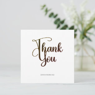 Abschieds-Dankeskarten Beautiful Curve Schrift Feiertagskarte
