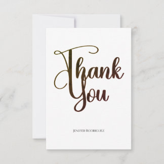 Abschieds-Dankeskarten | Beautiful Curve Script Dankeskarte