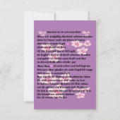 Abschieds Gedicht (Rückseite)