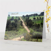 Abschiedsbahn groß karte (Gelbe Blume)