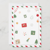 Abschiedsbrief von deinen Weihnachtselfen Einladung (Rückseite)