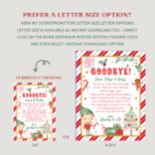 Abschiedsbrief von Ihrem Weihnachtself Einladung