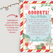 Abschiedsbrief von Ihrem Weihnachtself Einladung