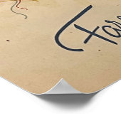 Abschiedsessen Vintag Cover Design Poster (Ecke)