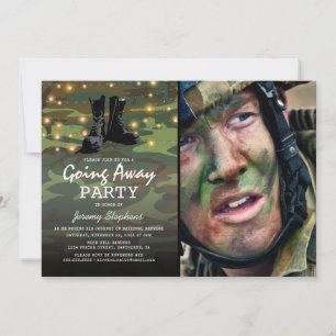 Abschiedsfeier für das Heer Foto Party Einladung
