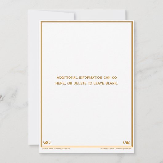 Abschiedsfest beginnt Einladung (Rückseite)