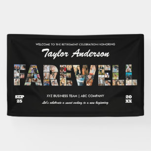 Abschiedsfoto-Collage Party Sozialarbeiterruhestan Banner
